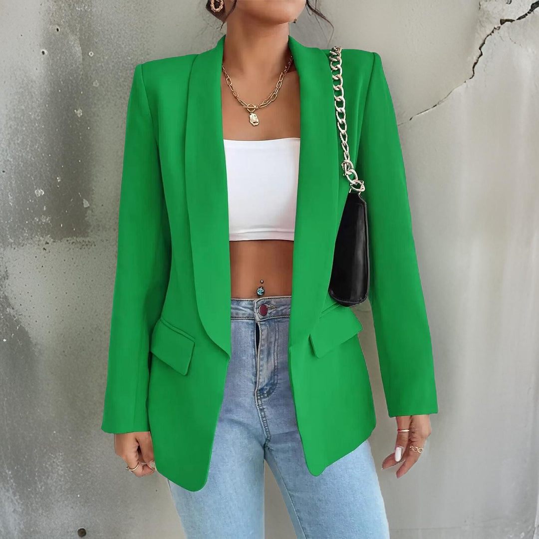 Blazer Elegante para Mulheres em Poliéster-Cotton - SophieBlaze