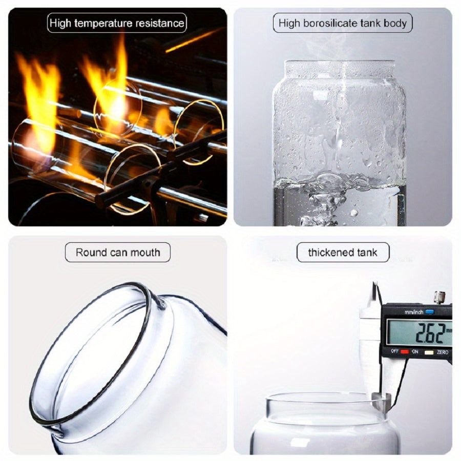 Pote de armazenamento de cozinha hermético de vidro - LunaSeal