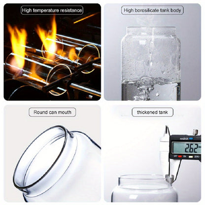 Pote de armazenamento de cozinha hermético de vidro - LunaSeal