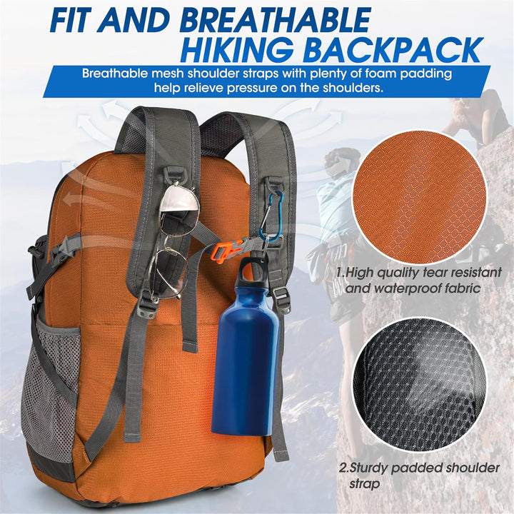AA OUT OF STOCK 40L Waterproof Hiking & Camping Backpack – Lightweight & Packable