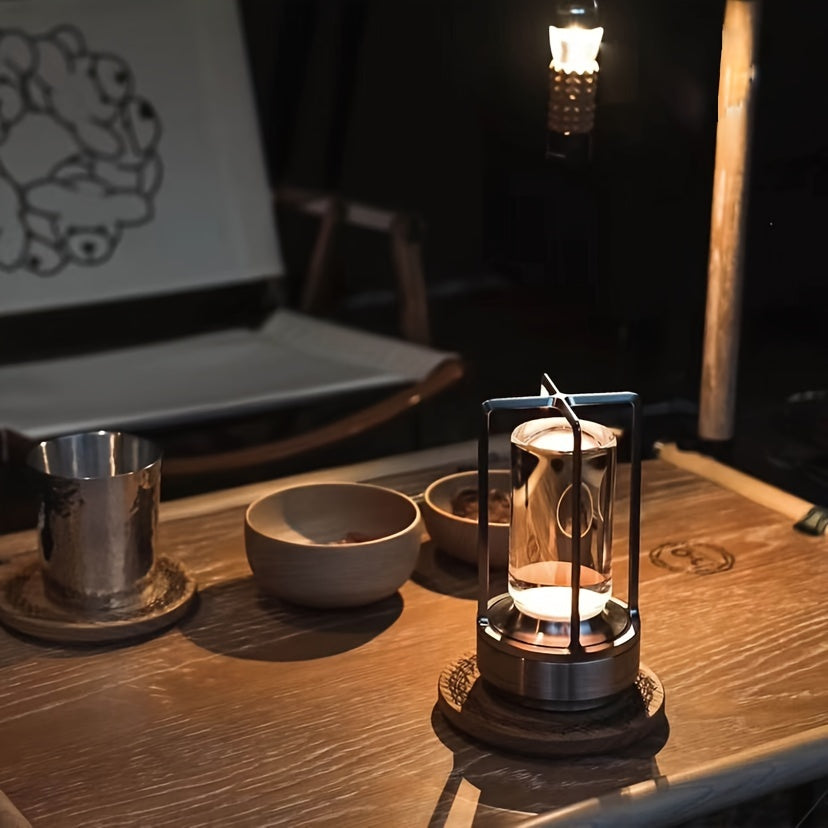 Lâmpada de mesa LED com toque estilo japonês - ZenLight