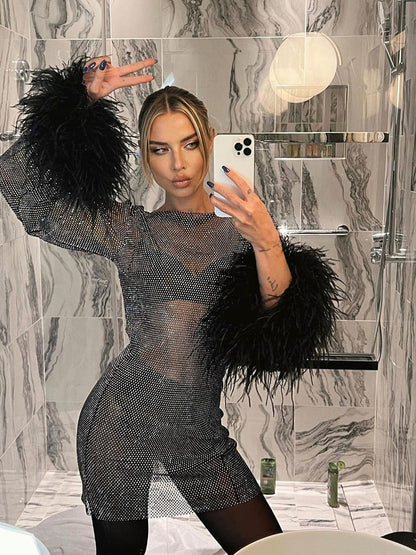 Vestido radiante - Celeste