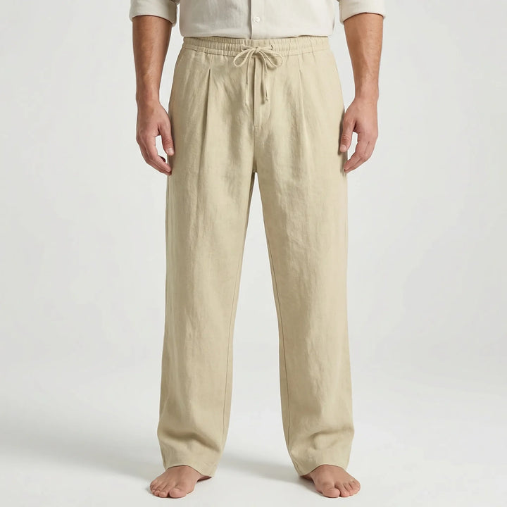 Ankle-Length Drawstring Casual Pants - Adam