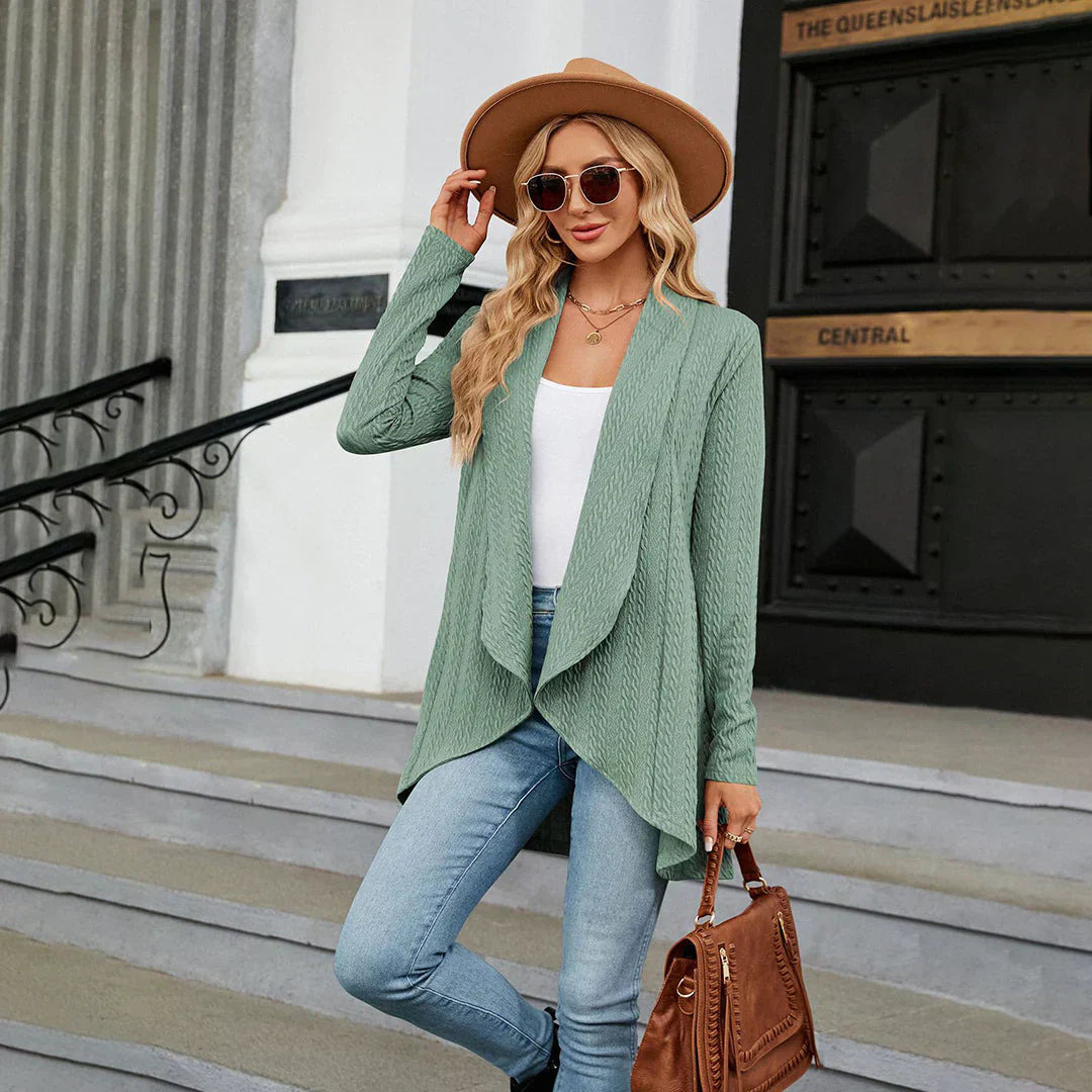 Knitted Ladies Cardigan with Open Fit – Aurora