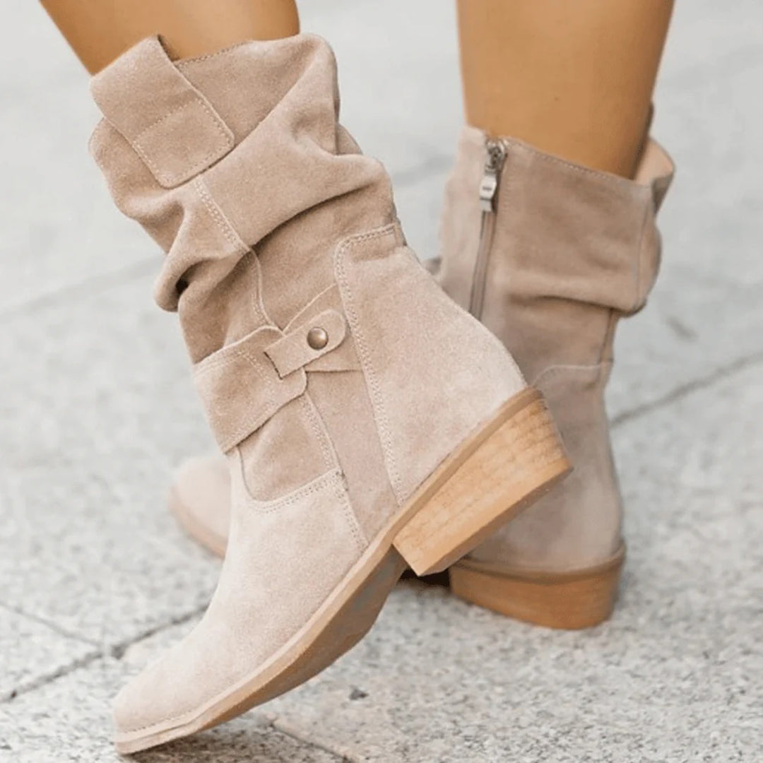 Trendy women's autumn high heel boots - Elif