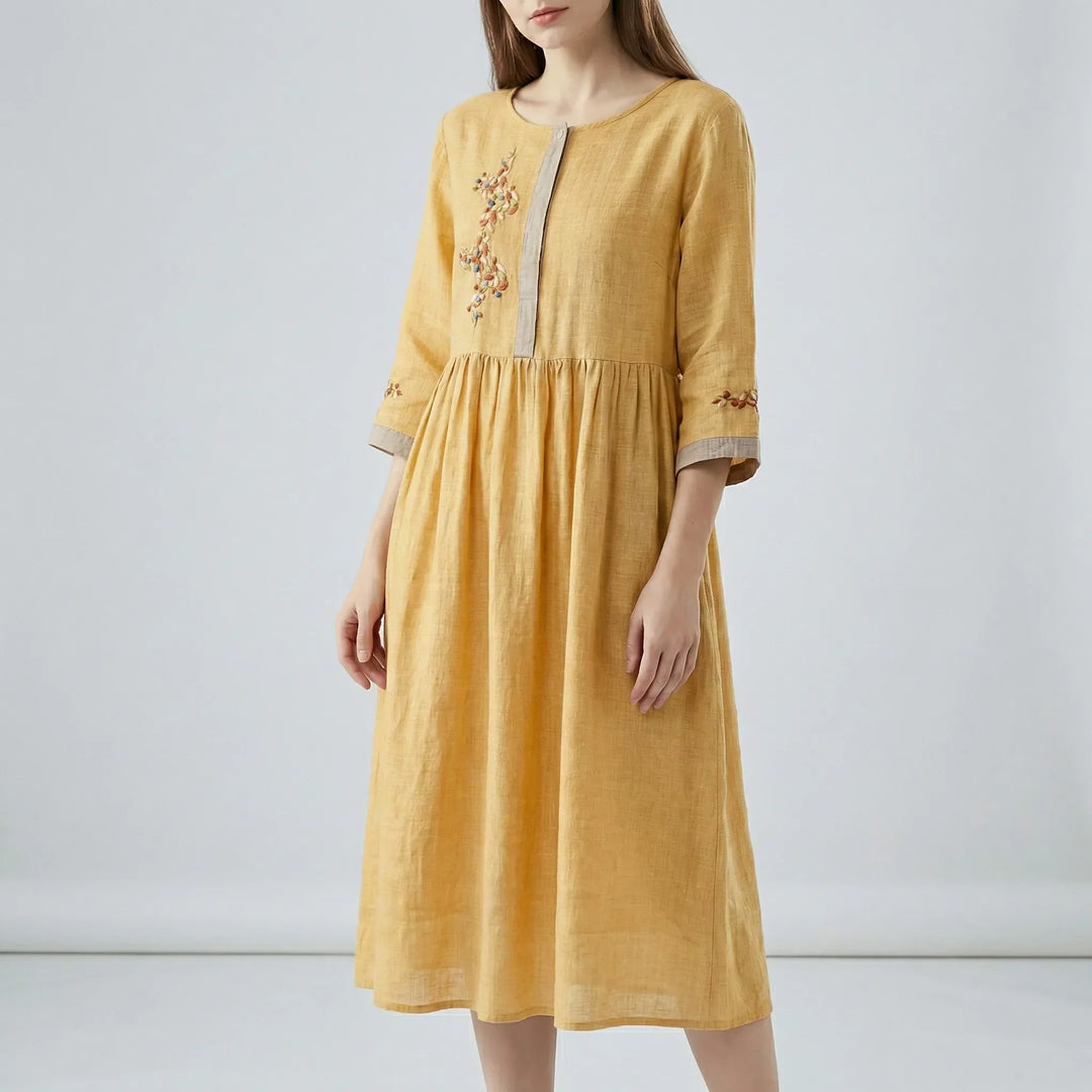 Besticktes Kleid Im Ethno-Stil - Thalea