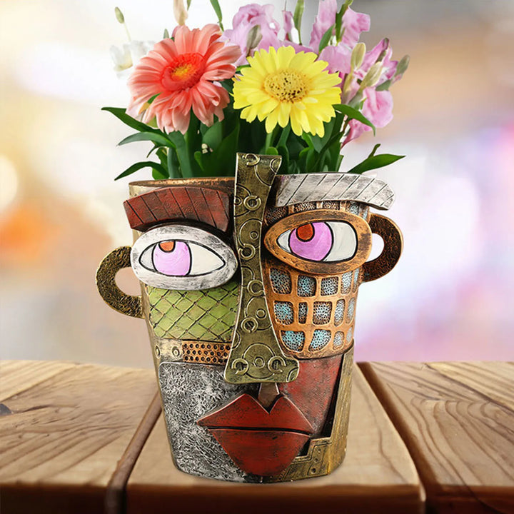 Vasos de flores ornamentais de arte abstrata estilosa - RetroVisage