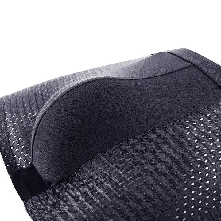 Close-up of dark boxer briefs showing the smooth center pouch panel and breathable mesh sides 5