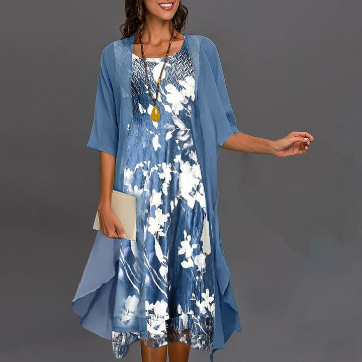 Vestido de verão com cintura elástica - Théa