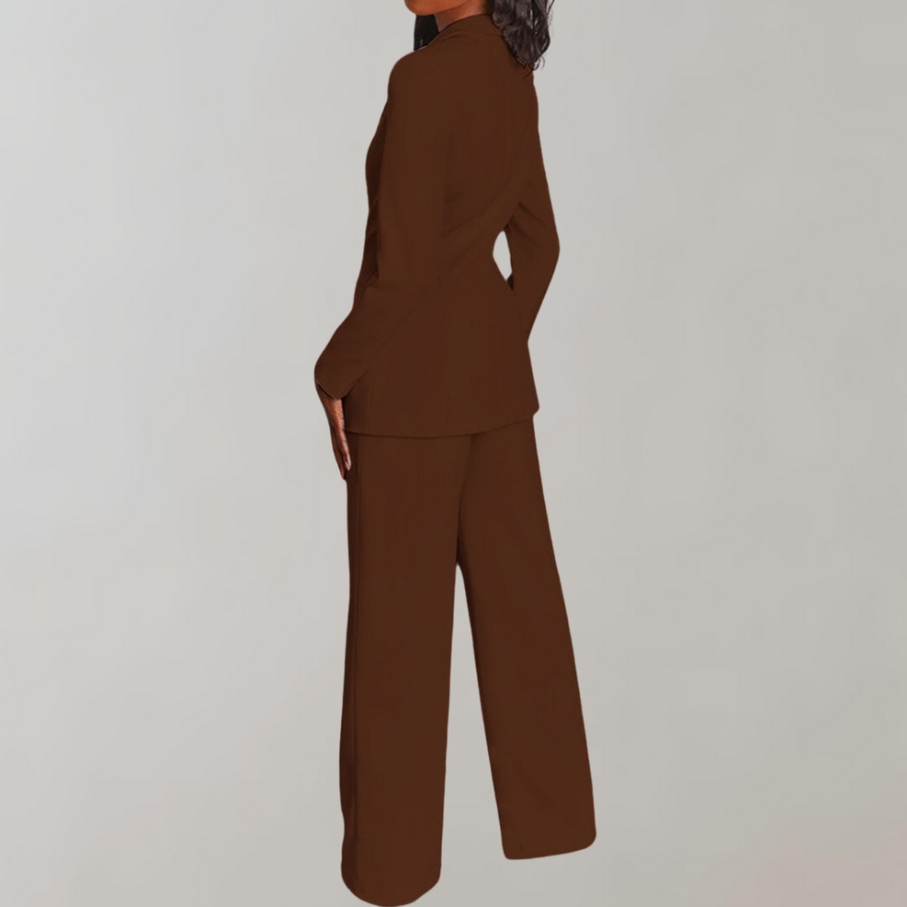 Conjunto de blazer e calças elegante - Elena