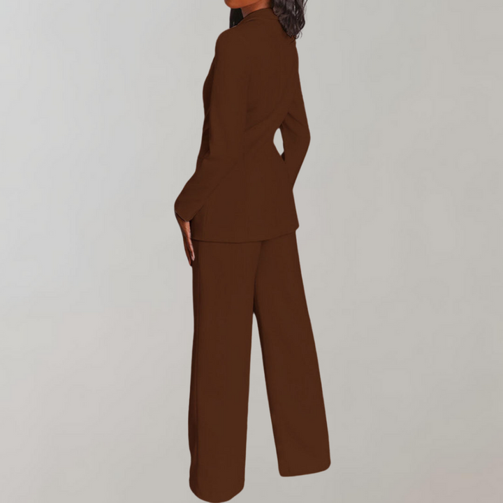 Conjunto de blazer e calças elegante - Elena