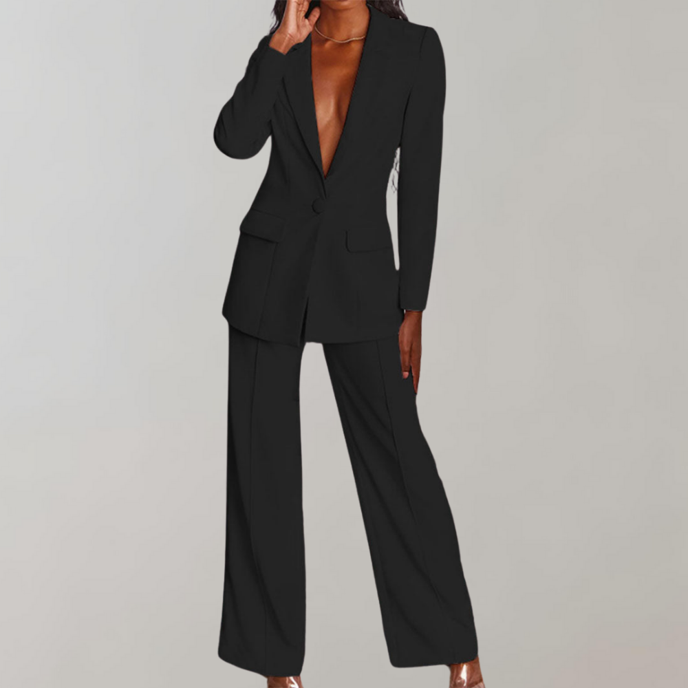 Conjunto de blazer e calças elegante - Elena