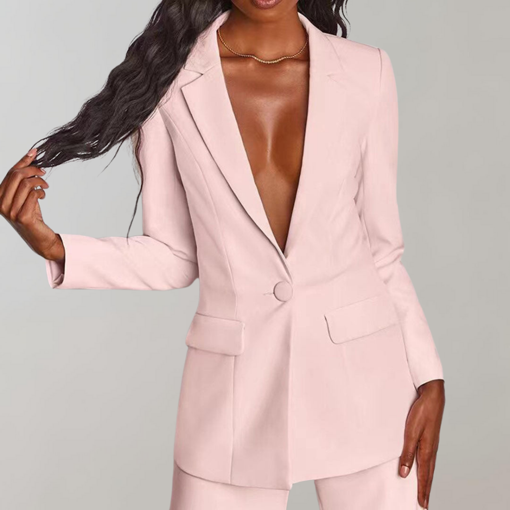 Conjunto de blazer e calças elegante - Elena