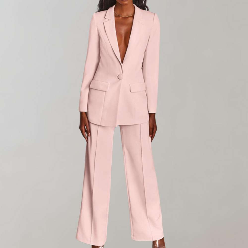 Conjunto de blazer e calças elegante - Elena