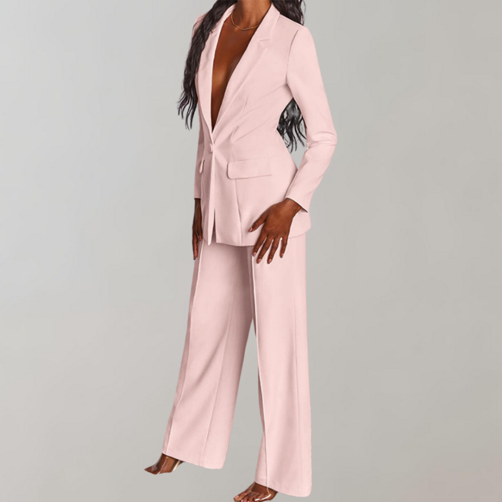 Conjunto de blazer e calças elegante - Elena