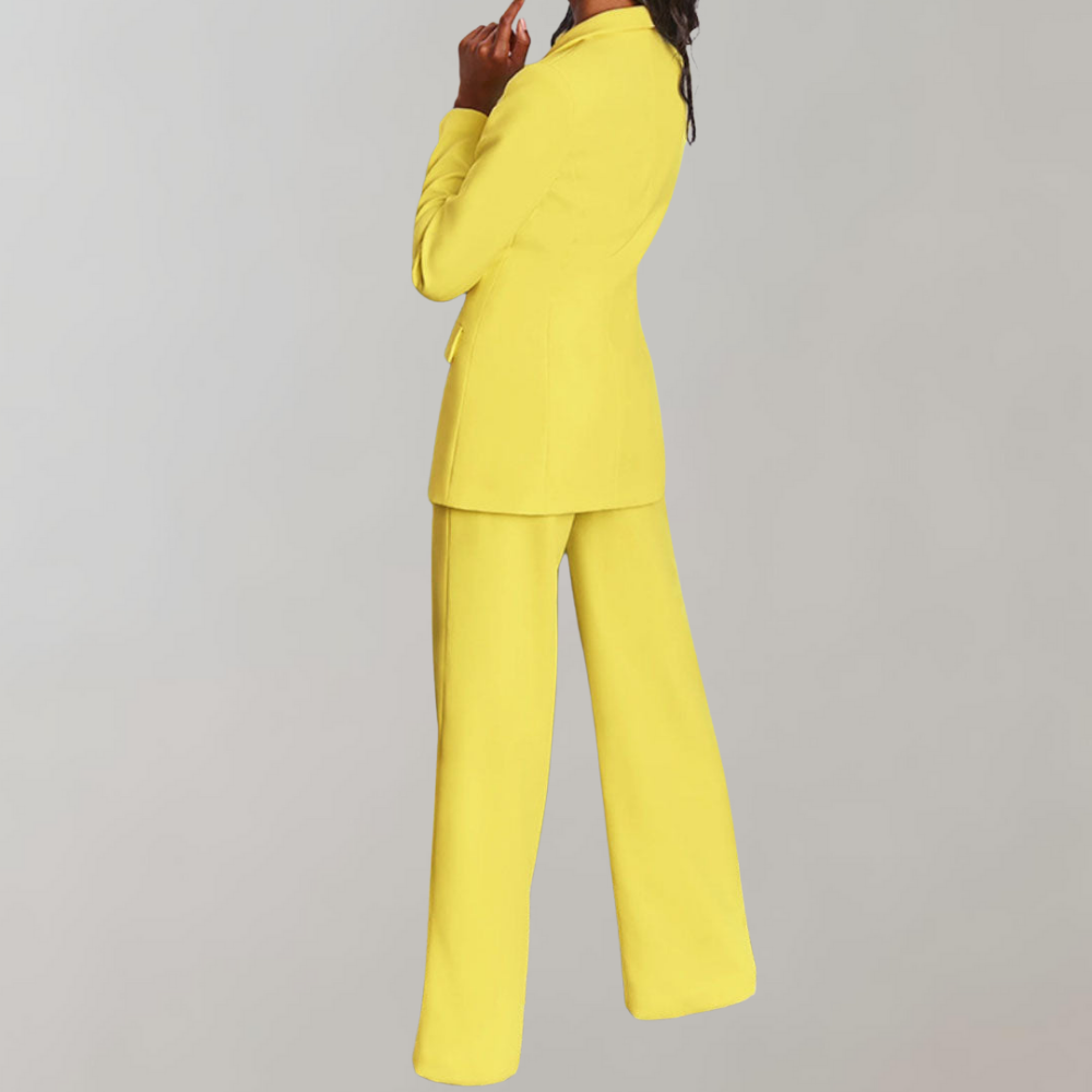 Conjunto de blazer e calças elegante - Elena