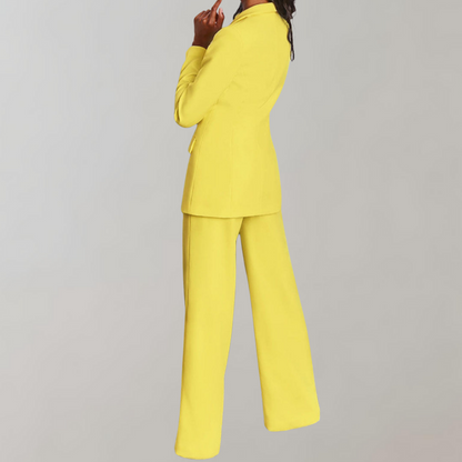 Conjunto de blazer e calças elegante - Elena