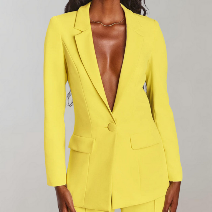 Conjunto de blazer e calças elegante - Elena