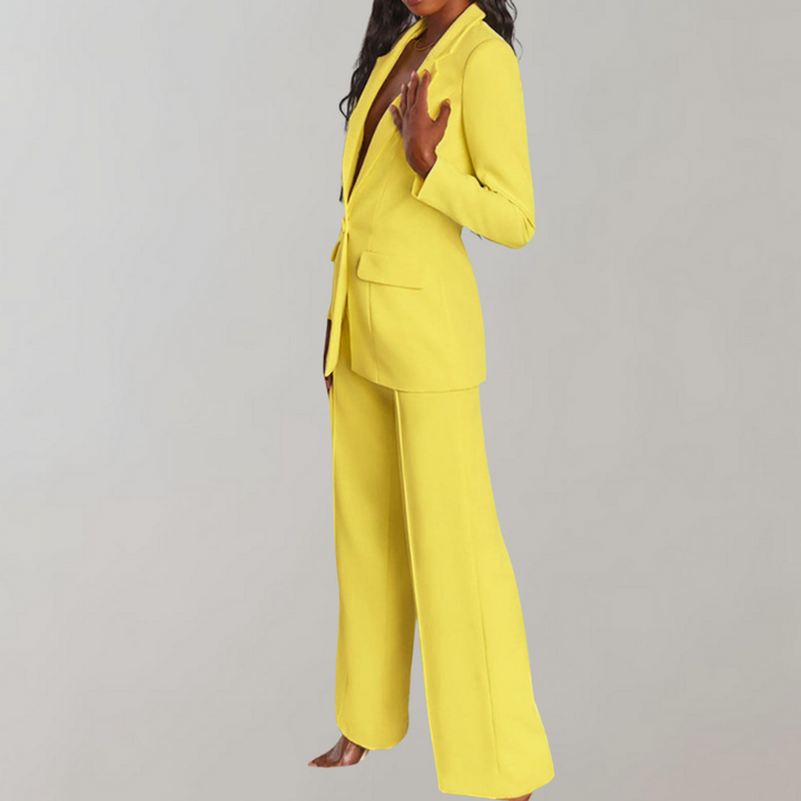 Conjunto de blazer e calças elegante - Elena