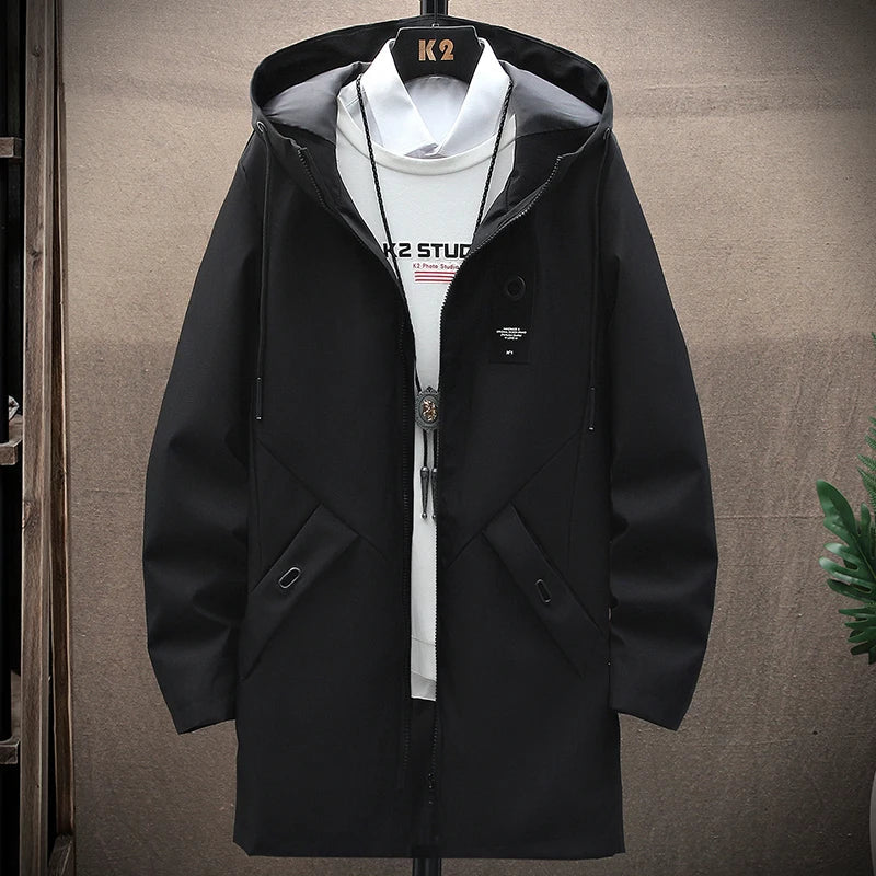 Hooded Jacket with Long Fit – Damian