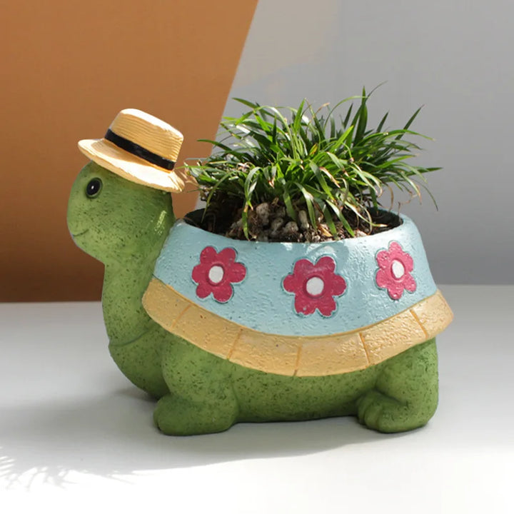 Vaso de Plantas de Jardim em Forma de Tartaruga - TurtleBloom