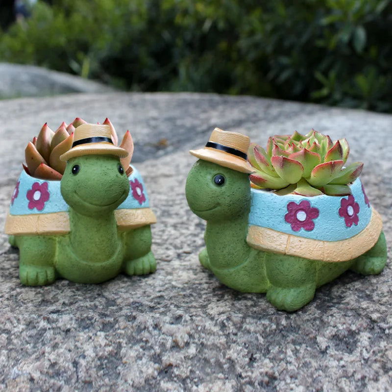 Vaso de Plantas de Jardim em Forma de Tartaruga - TurtleBloom