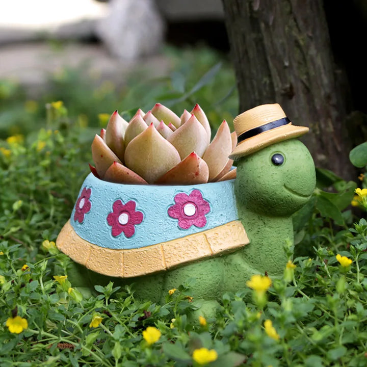 Vaso de Plantas de Jardim em Forma de Tartaruga - TurtleBloom