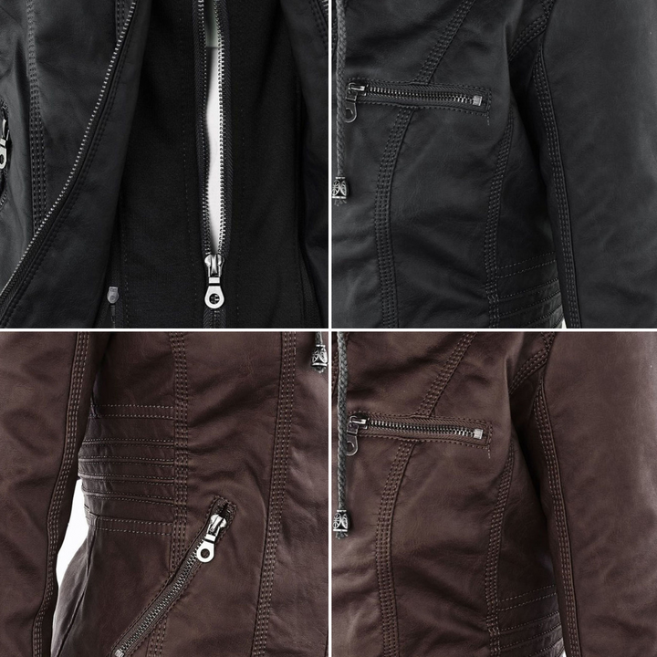 Jaqueta de couro da moda - Zara