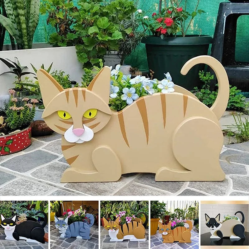 Vaso de jardim em forma de gato - KittyKraft