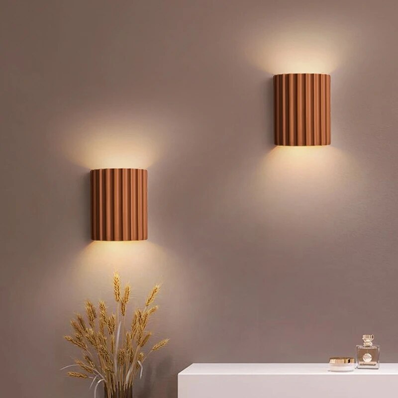 Luminárias de parede elegantes em resina - LumiResin
