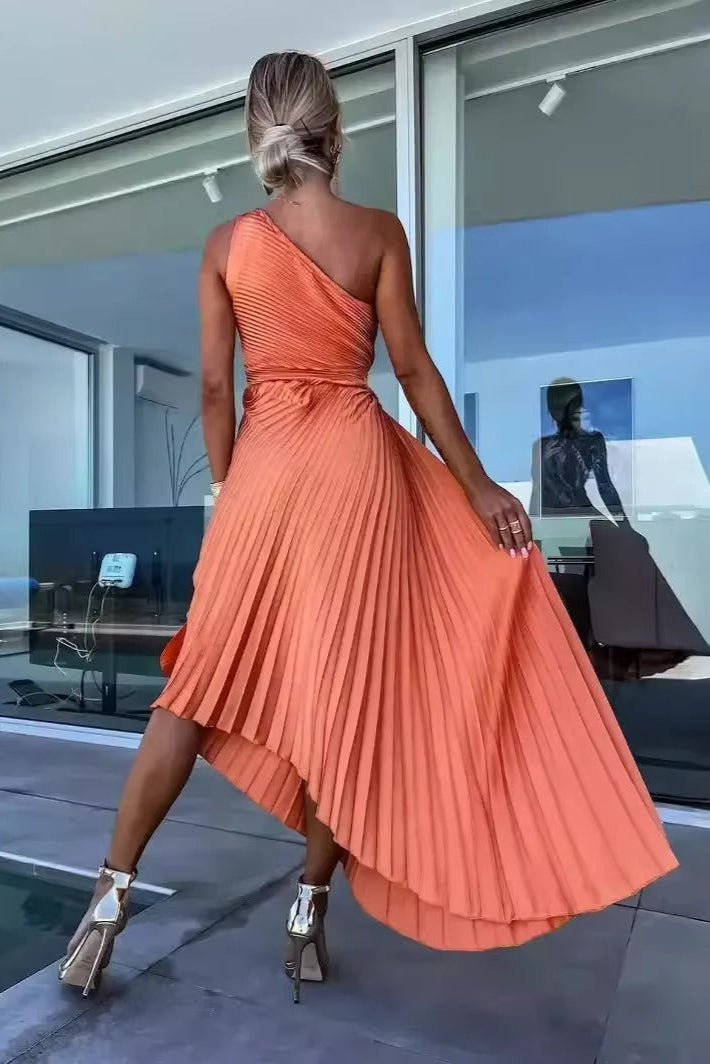 Einschulterkleid Mit Faltenrock - Lisann