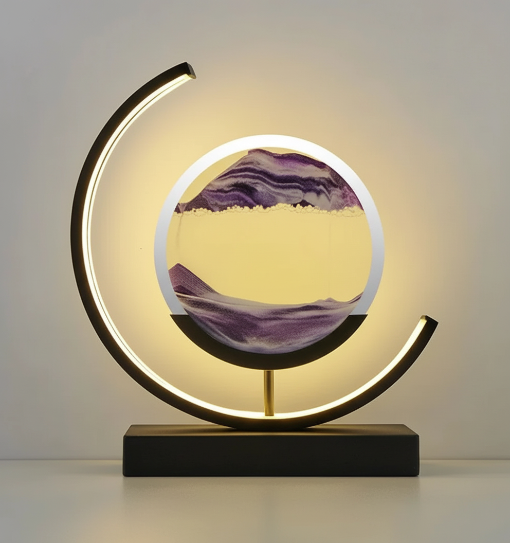 Einzigartige Sandlandschaft Lampe - SerenityLamp