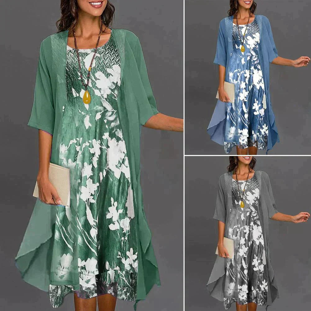 Vestido de verão com cintura elástica - Théa