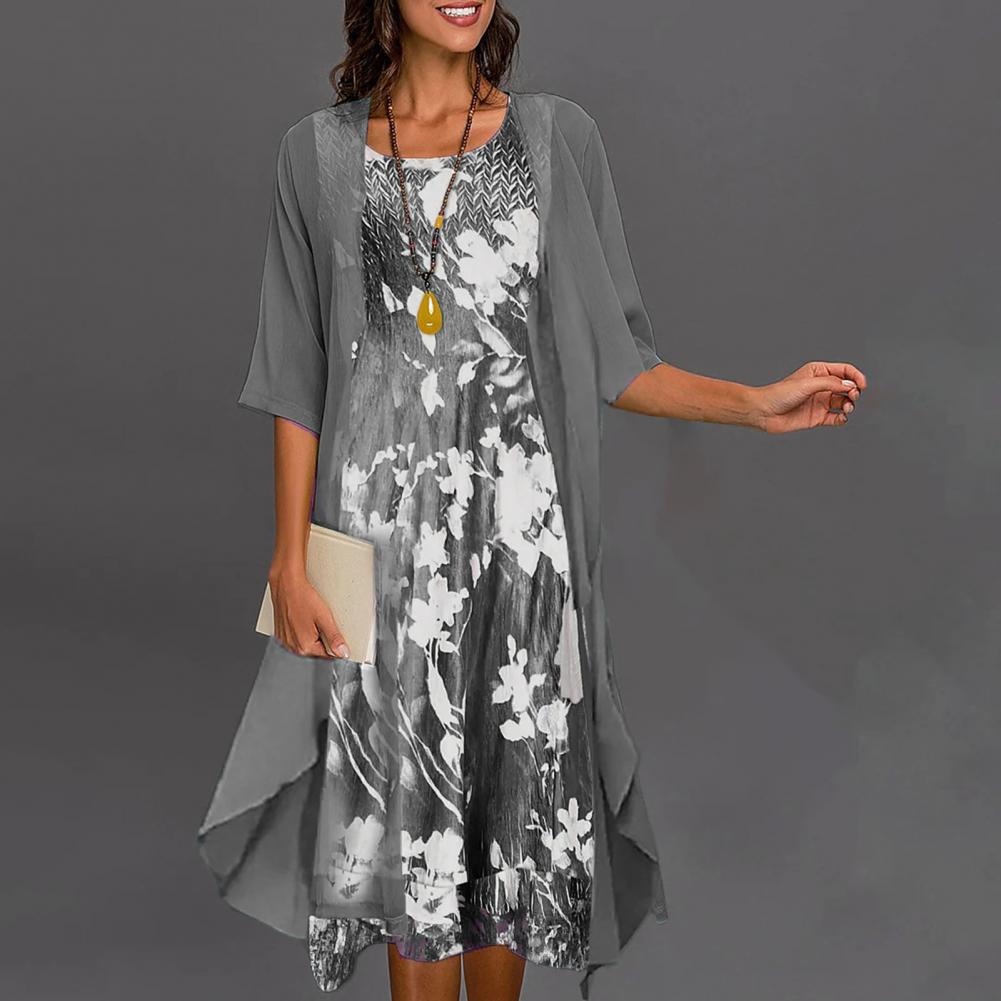 Vestido de verão com cintura elástica - Théa