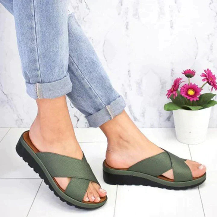Sandálias Orto-Mola Luxe Stride Femininas - Simone