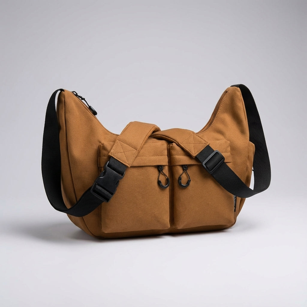 Grote Canvas Crossbody Tas - UrbanLoom