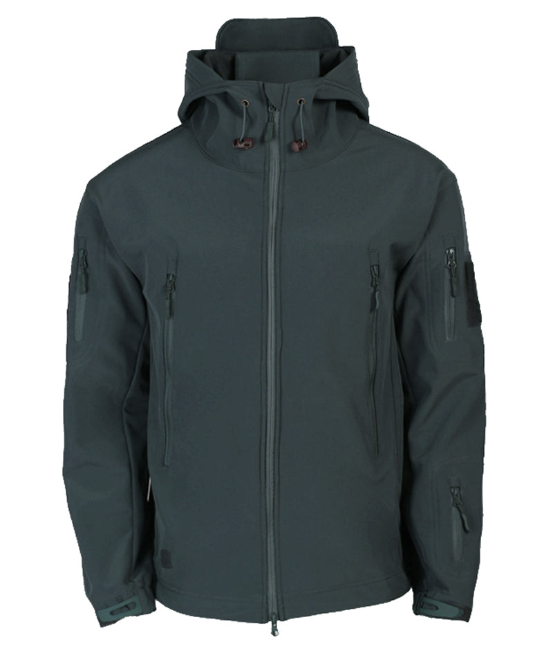 Jaqueta Softshell Masculina Tática à Prova D'Água e à Prova de Vento com Capuz - Kai