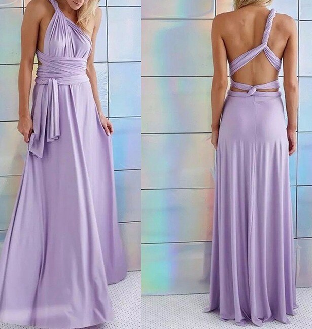 Vestido longo com diferentes estilos para diferentes looks - Eva