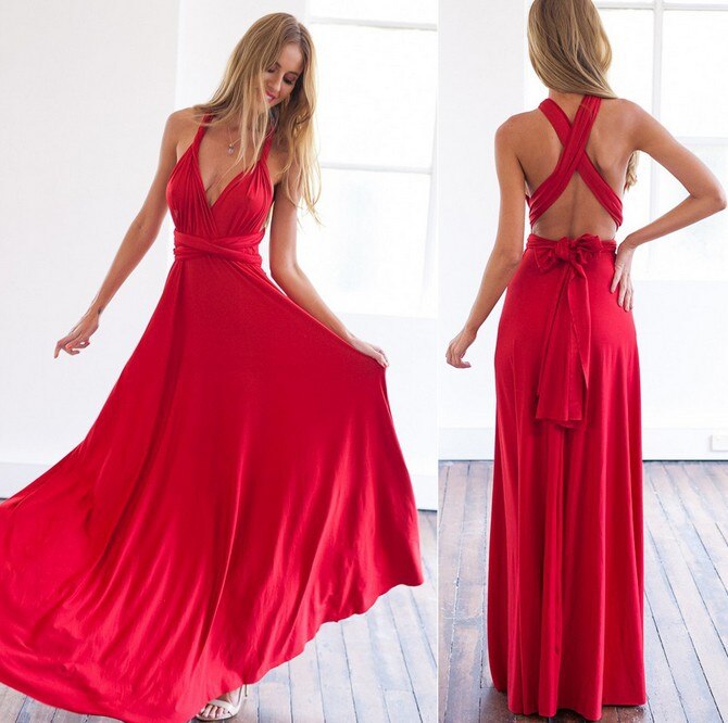 Vestido longo com diferentes estilos para diferentes looks - Eva