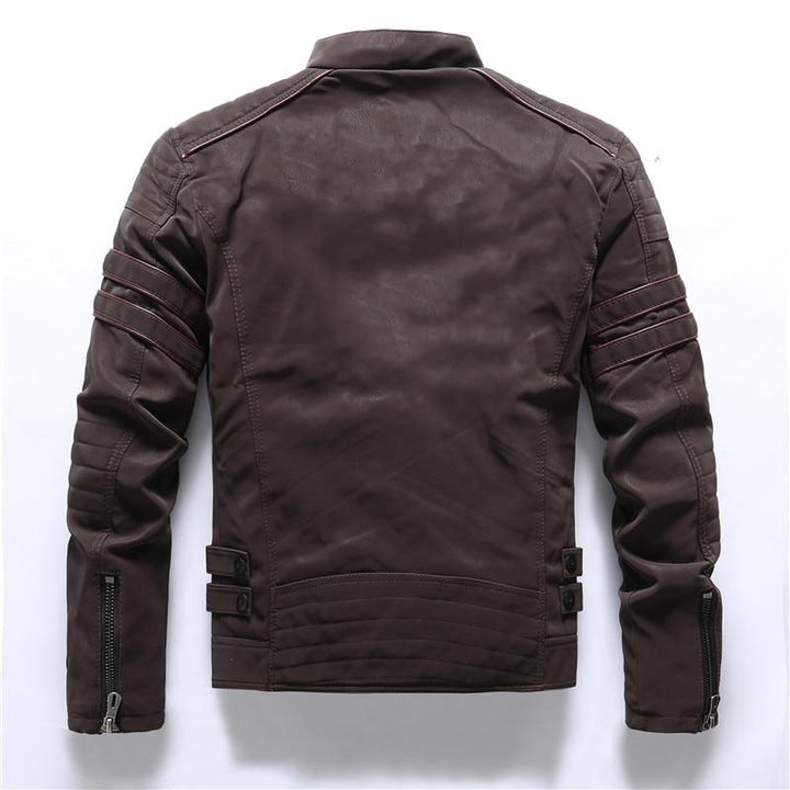 Men's biker jacket with stand-up collar – Rafael autumn edition