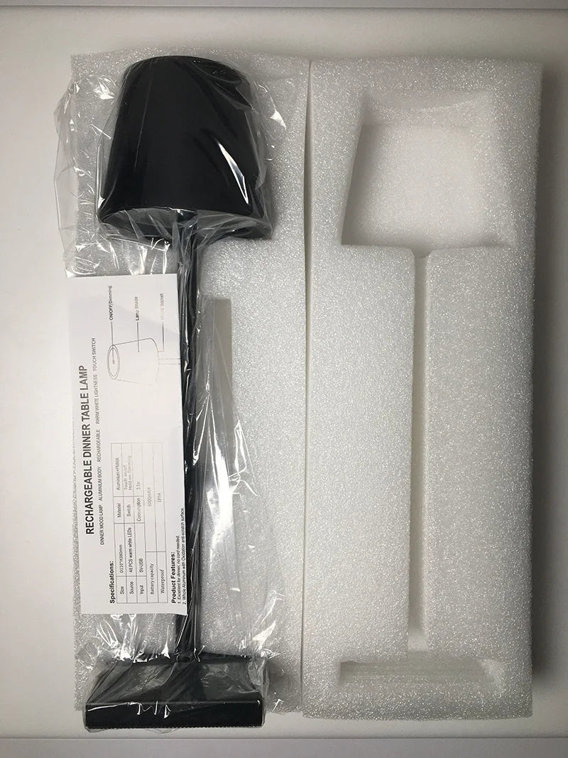 Lâmpada de mesa recarregável sem fio - ScandiGlow