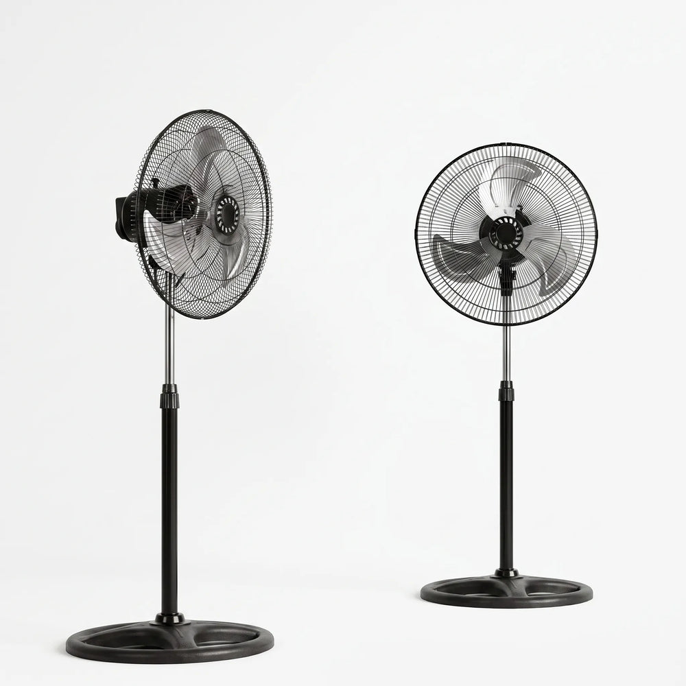 Height-Adjustable Three-Speed Pedestal Fan Set - Breesia