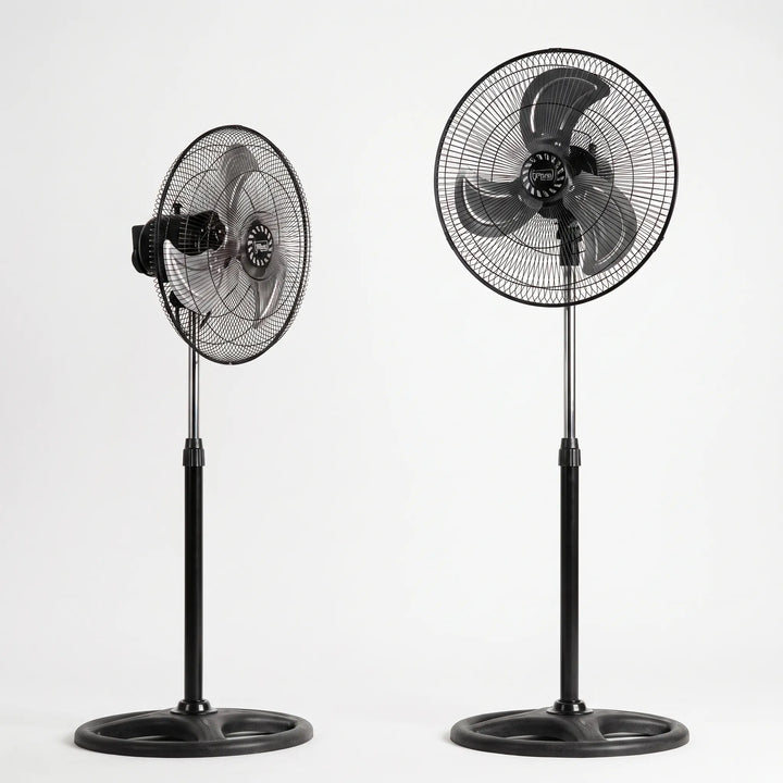 Height-Adjustable Three-Speed Pedestal Fan Set - Breesia