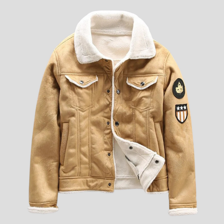 Herren-Bikerjacke Im Klassischen Stil - Mio