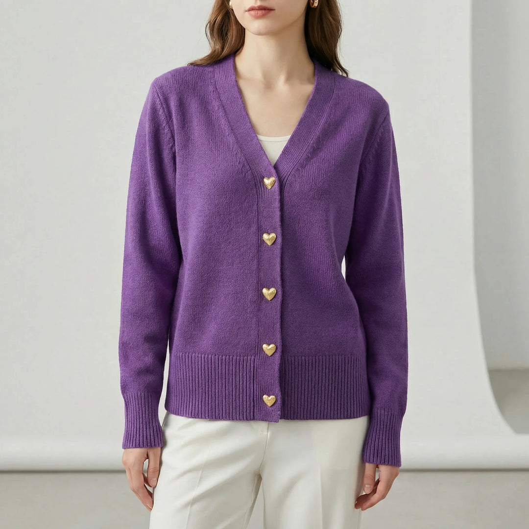 Hüftlanger Cardigan Mit Knopfleiste - Frida