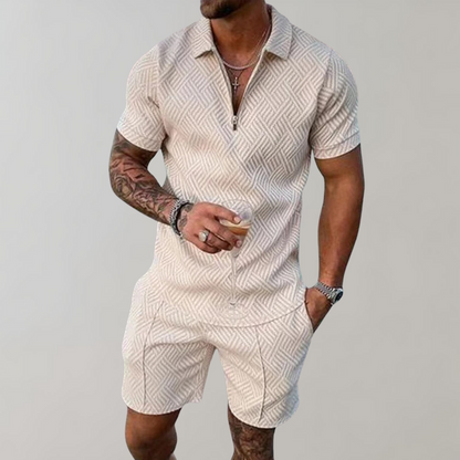 Conjunto de verão para homens - Polo e shorts - Rafael