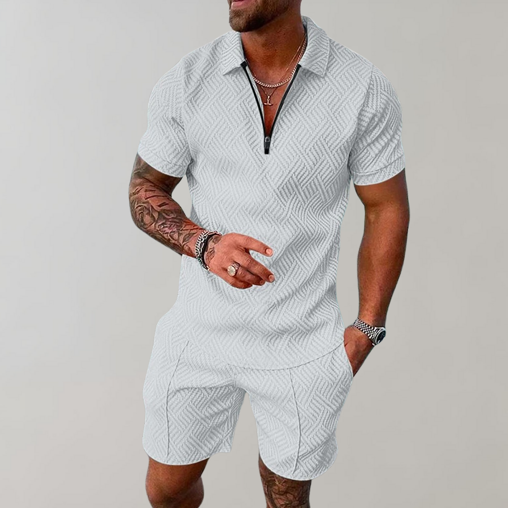 Conjunto de verão para homens - Polo e shorts - Rafael