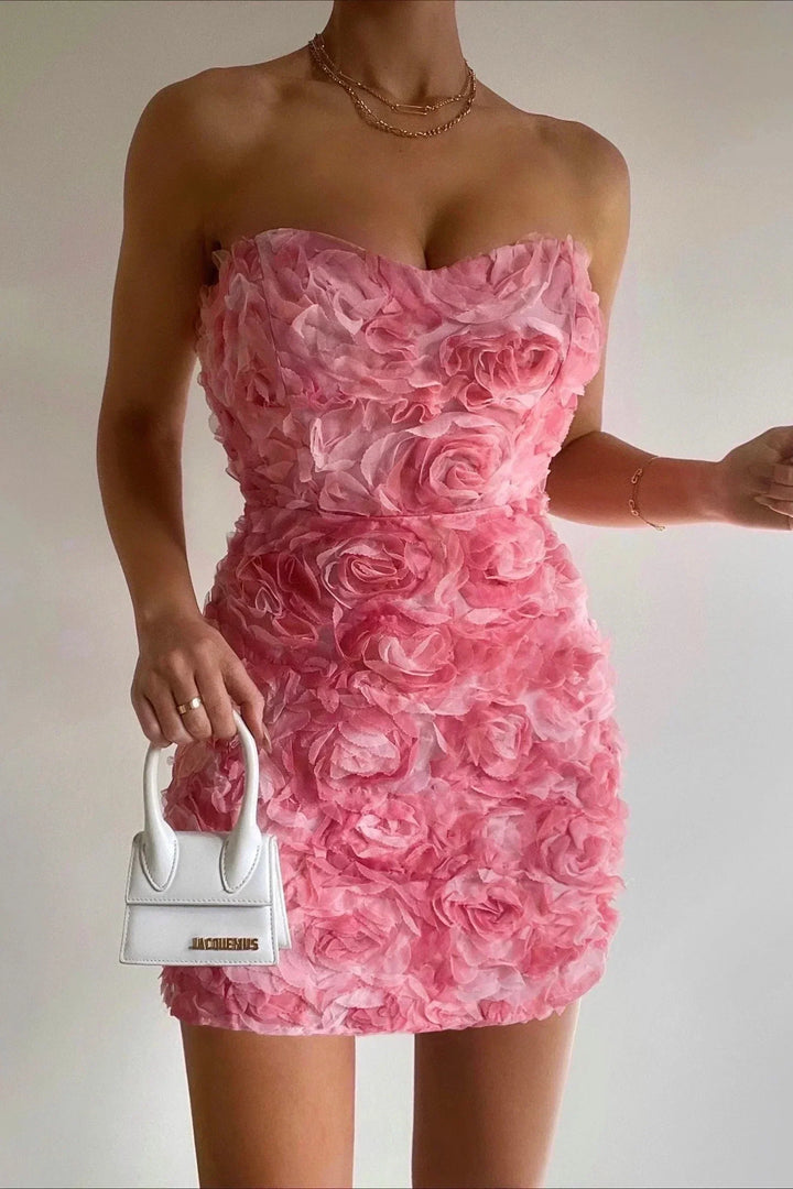 Vestido trendy sem ombros - Valentina