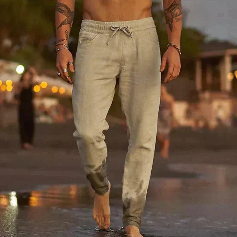 Pantalones de linho elegantes para homens - Theo
