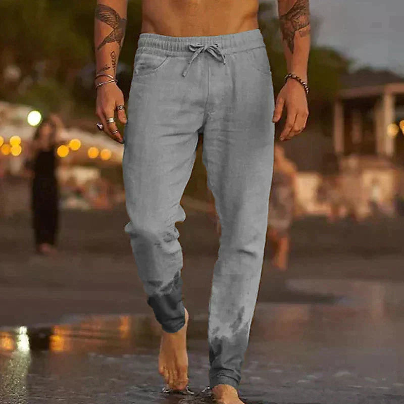 Pantalones de linho elegantes para homens - Theo